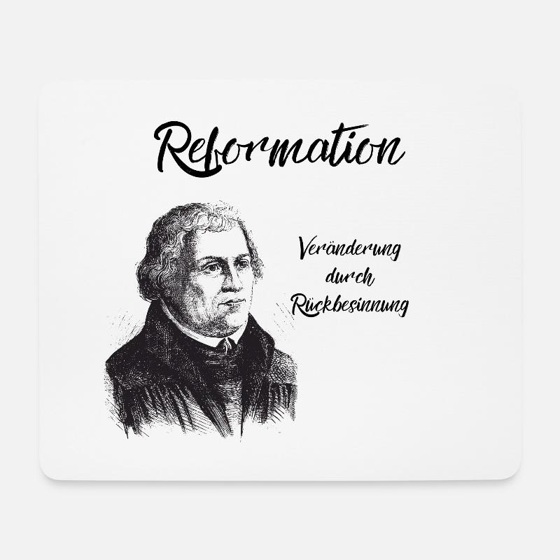 Reformationstag Reformation Luther Veränderung - Mousepad (Querformat) - Weiß