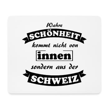 Schweiz - Mousepad (Querformat) - Weiß - Vorne