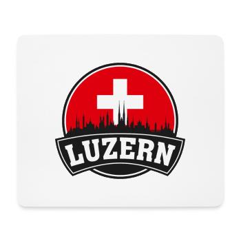 Luzern Suisse Skyline Travel Souvenir Swiss F - Tapis de souris (format paysage) - blanc - Devant