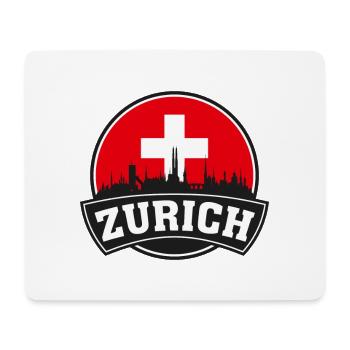 Zürich Schweiz Skyline Travel Souvenir Swiss F. - Mousepad (Querformat) - Weiß - Vorne
