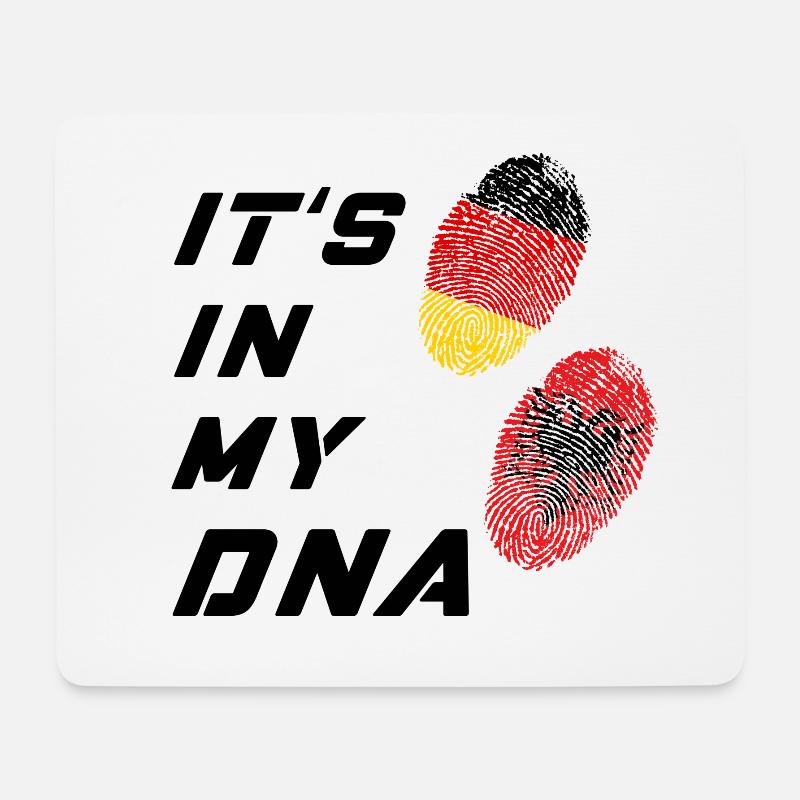 In meiner DNA Deutschland und Albanien / Geschenk - Mousepad (Querformat) - Weiß