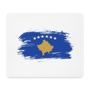 Kosovo Flaggen Design / Geschenkidee - Mousepad (Querformat) - Weiß - Vorne