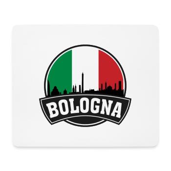 Bologna Italy Skyline Travel Souvenir Italian Flag - Mouse Pad (horizontal) - white - Front