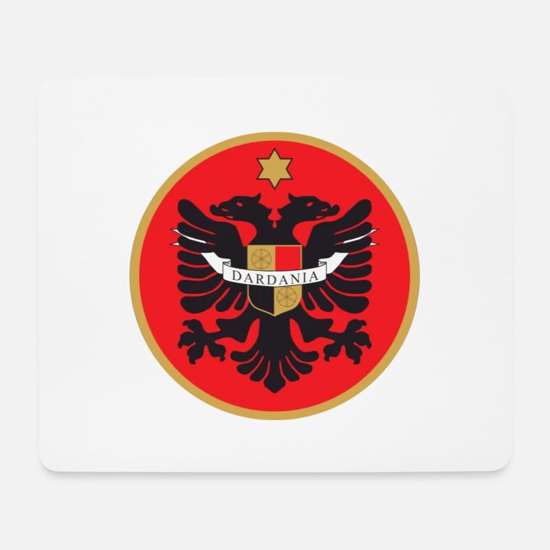 Dardania flag - Mouse Pad (horizontal) - white