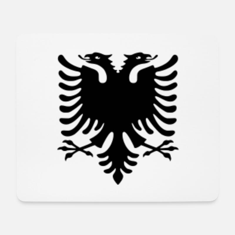 Shqiponja - Mousepad (Querformat) - Weiß
