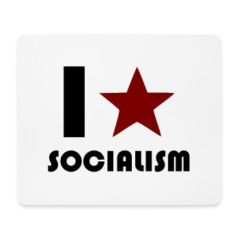 socialisme - Tapis de souris (format paysage) - blanc - Devant