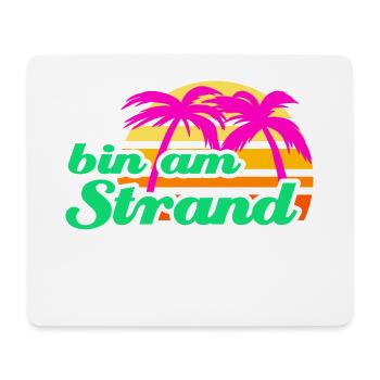 Strand Beachparty Palmen Karibik Meer Urlaub Sonne - Mousepad (Querformat) - Weiß - Vorne