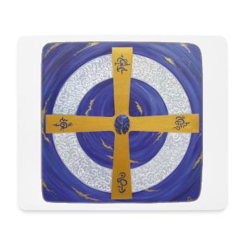 Archange Michael Crystal Star Gate - Tapis de souris (format paysage) - blanc - Devant