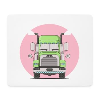 Truck Trucks Laster - Mousepad (Querformat) - Weiß - Vorne