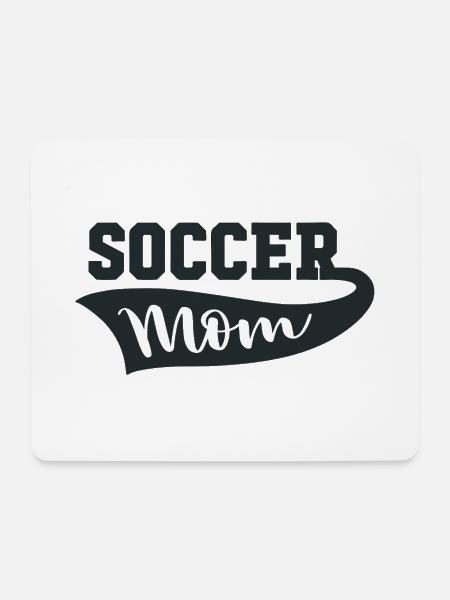Soccer Mom Fußballmami Design - Mousepad (Querformat) - Weiß