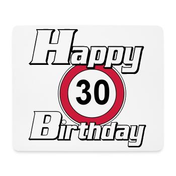 30.Geburtstag , Happy Birthday 30 (25) - Mousepad (Querformat) - Weiß - Vorne