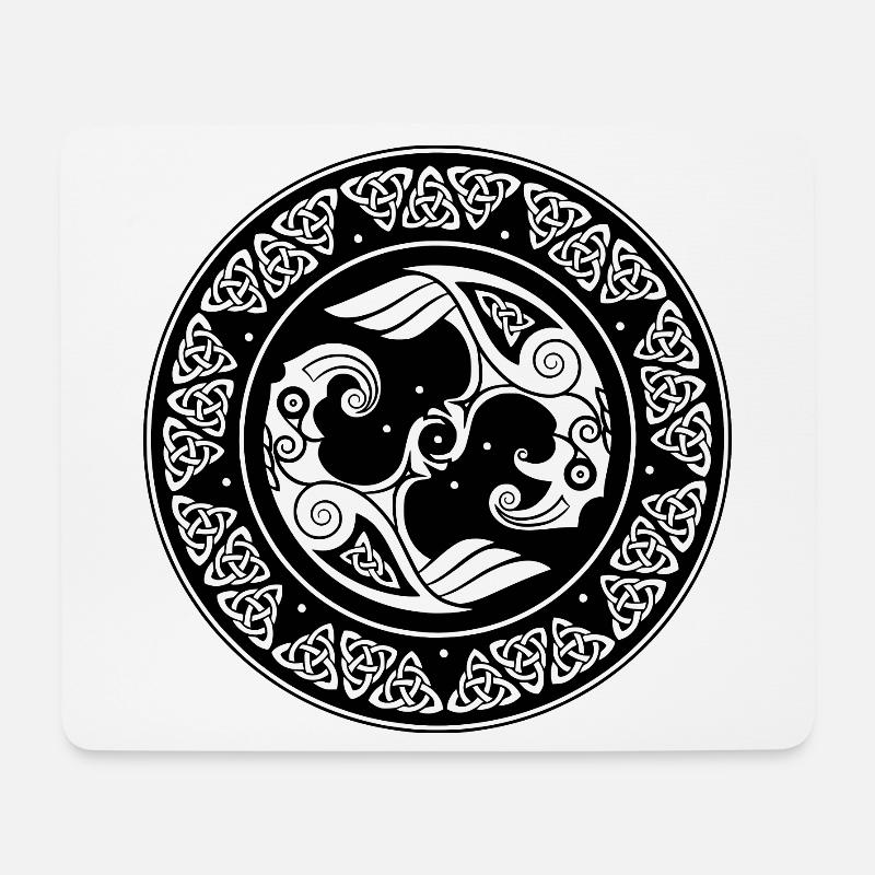 Wikinger - Mousepad (Querformat) - Weiß