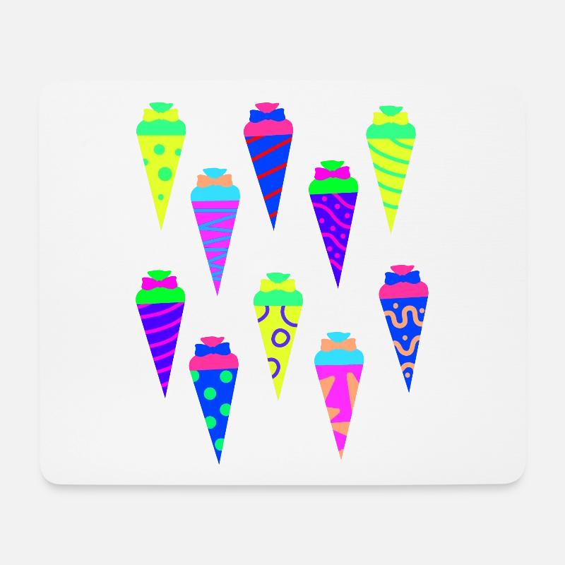 Schultüte Zuckertüte Kita Vorschule Schulbeginn - Mousepad (Querformat) - Weiß
