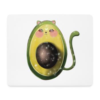 Avocado katze avogato - Mousepad (Querformat) - Weiß - Vorne