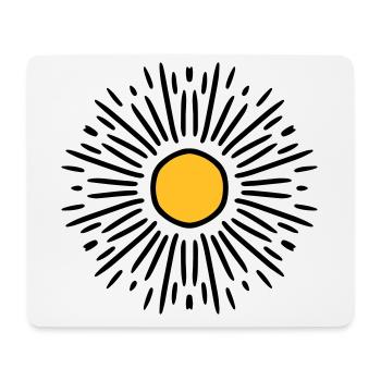 Sonne - Mousepad (Querformat) - Weiß - Vorne