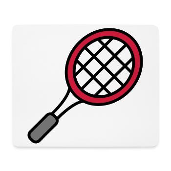 Raquette de tennis - Tapis de souris (format paysage) - blanc - Devant