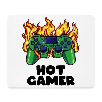 Gamer Zocker Videospieler Games Controller - Mousepad (Querformat) - Weiß - Vorne