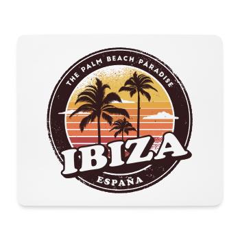 Ibiza Spain Vintage Beach Design - Mouse Pad (horizontal) - white - Front