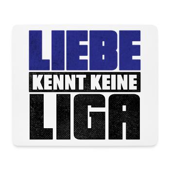 LIEBE KENNT KEINE LIGA | 2.Liga Absteiger Shirt - Mousepad (Querformat) - Weiß - Vorne