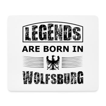 Wolfsburg Legenden - Mousepad (Querformat) - Weiß - Vorne