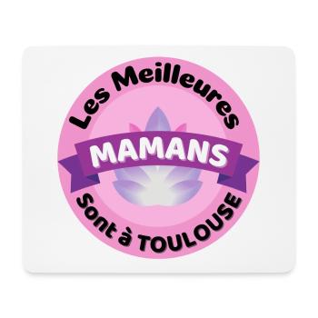 Les meilleures Mamans sont à Toulouse - Tapis de souris (format paysage) - blanc - Devant