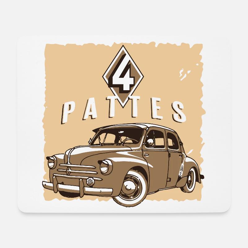 4 LEGS - Mouse Pad (horizontal) - white