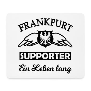 Frankfurt supporter forever - Mousepad (Querformat) - Weiß - Vorne