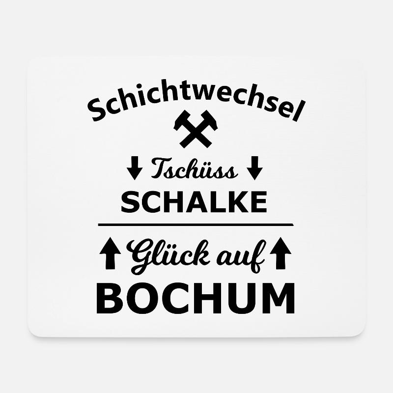 Schichtwechsel im Pott - Mousepad (Querformat) - Weiß