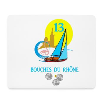 Bouches du rhône - Mouse Pad (horizontal) - white - Front
