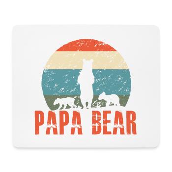 Papa bear - Mouse Pad (horizontal) - white - Front