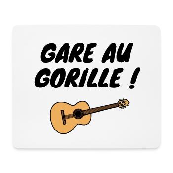 Gare au Gorille - Tapis de souris (format paysage) - blanc - Devant