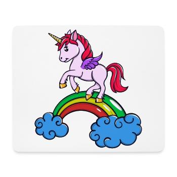 Animal Licorne - Tapis de souris (format paysage) - blanc - Devant