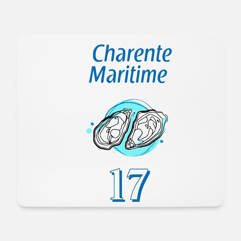 Charente-Maritime - Mousepad (Querformat) - Weiß