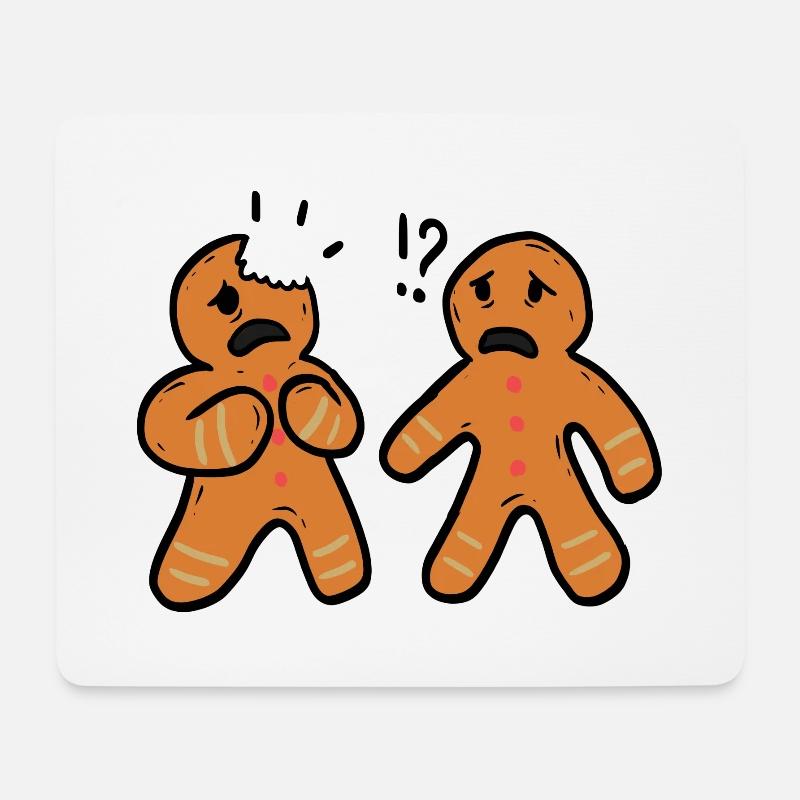 Weihnachten Xmas Lebkuchen - Mousepad (Querformat) - Weiß