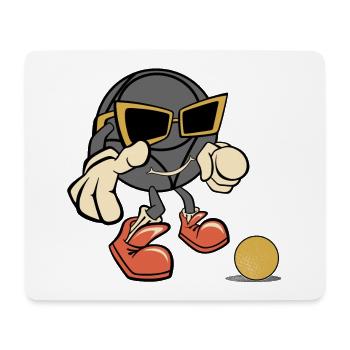 Boule ball sunglasses petanque outfit for boulers - Mouse Pad (horizontal) - white - Front