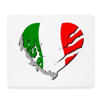 heart Italy - Heart Italy - Mouse Pad (horizontal) - white - Front