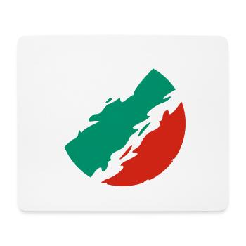 Drapeau de la Bulgarie - Tapis de souris (format paysage) - blanc - Devant