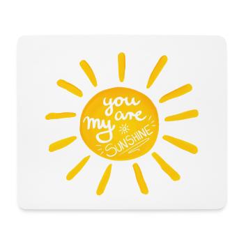 Sunshine; Sun - Mouse Pad (horizontal) - white - Front