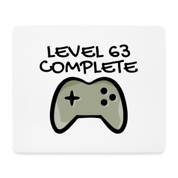 63rd birthday - 63 years gift - Mouse Pad (horizontal) - white - Front