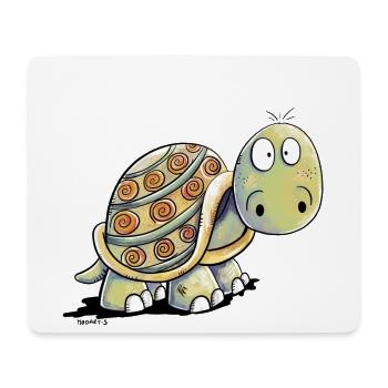 Nicht Hudeln Schildkröte - keine Hektik Spruch - Mousepad (Querformat) - Weiß - Vorne