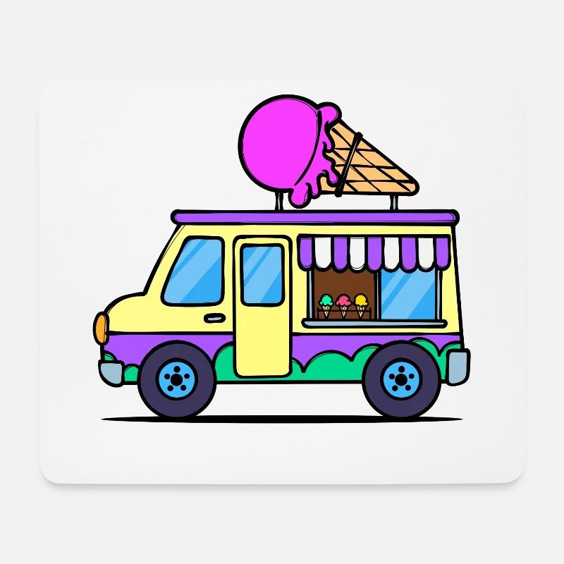 Kids Eiscreme - Mousepad (Querformat) - Weiß