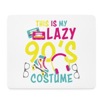 C’est mon paresseux 90S Costume Party 90S - Tapis de souris (format paysage) - blanc - Devant