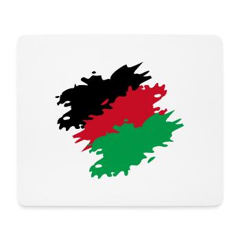 Malawi Farben Flagge Fahne Bürste - Mousepad (Querformat) - Weiß - Vorne