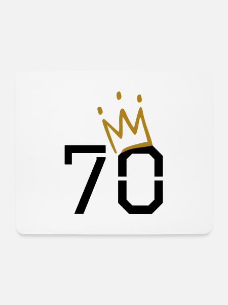 70 Geburtstag - Mousepad (Querformat) - Weiß