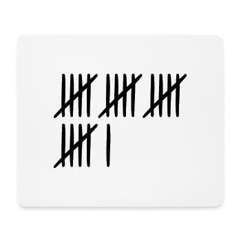 21st birthday tally sheet 21 years old - Mouse Pad (horizontal) - white - Front