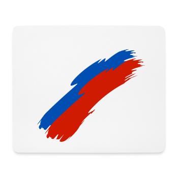 Russie drapeau couleurs - Tapis de souris (format paysage) - blanc - Devant
