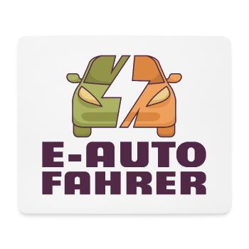 E-Auto Fahrer Elektroauto Outfit für Auto Fans - Mousepad (Querformat) - Weiß - Vorne