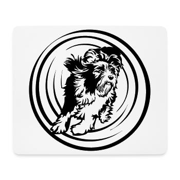 Bearded Collie - Mouse Pad (horizontal) - white - Front