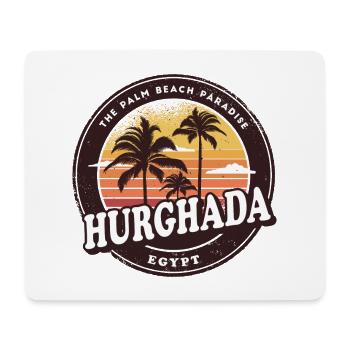 Design de plage vintage Hurghada Egypt - Tapis de souris (format paysage) - blanc - Devant