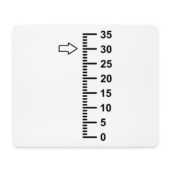 30 ans 30 anniversaire - Tapis de souris (format paysage) - blanc - Devant